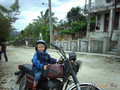 Richard na moem motocikle na Kube