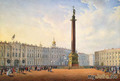Колонна на Дворцовой. XIX век