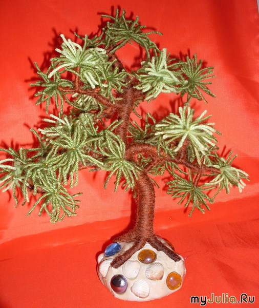 МК дерева из ниток (tree) / Цветы, деревья / В рукоделии
