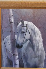 Белая лошадь во ржи