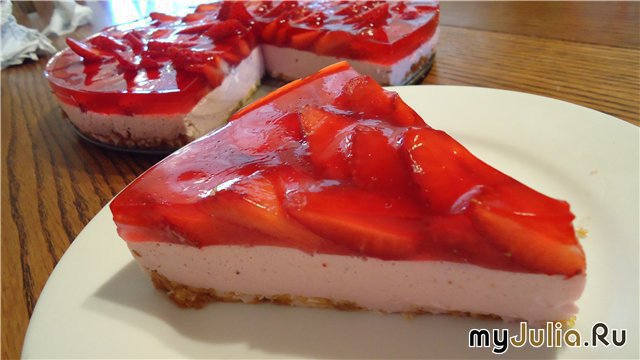 Торт ЖЕЛЕЙНЫЙ С клубникой и муссом
