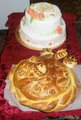 Свадебный торт, каравай и шишки
