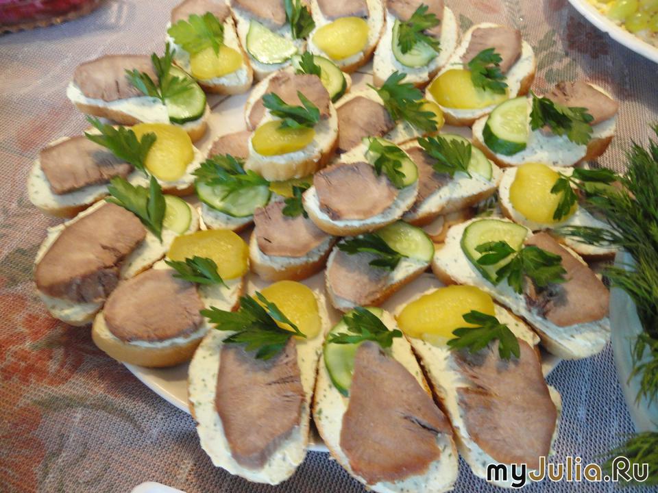 Бутерброд с мясом рецепт