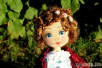 Текстильная коллекционная кукла Аглая