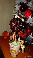 Дерево счастья из кофейных зерен к Новому году
